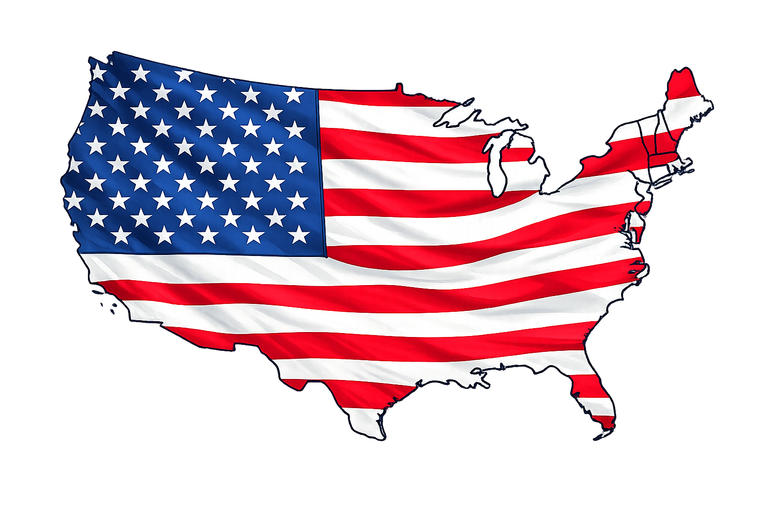 United States flag graphic